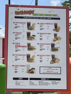   at Earth Burger in San Marcos