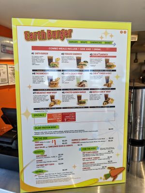 Yum factor 10. at Earth Burger in San Marcos