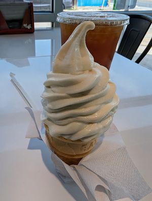 Soft serve. at Earth Burger in San Marcos