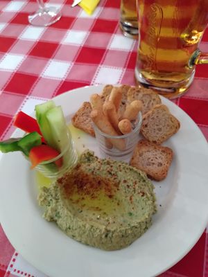 Hummus at Captain's Table in Terceira