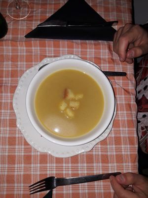 Daily soup at Captain's Table in Terceira