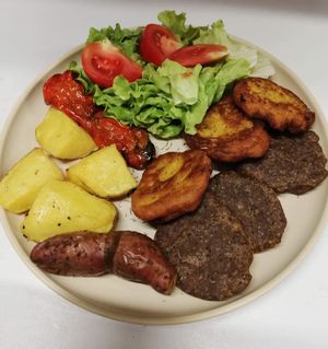 Quinoa and beans köfte..  at Captain's Table in Terceira