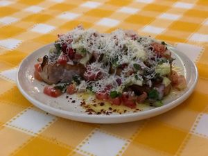 Bruscheta at Captain's Table in Terceira