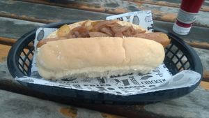 Veggie hotdog  at The Tyne Bar in Newcastle Upon Tyne