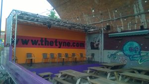 Outside seating area at The Tyne Bar in Newcastle Upon Tyne