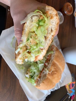 Vegan chicken tortas   at Sabor of Mexico in Baytown