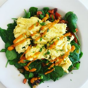 Sweet potato hash. Make with tofu instead of eggs! at Common Roots Cafe in Minneapolis
