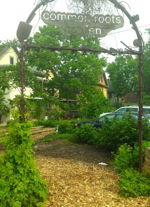 Take a stroll through the Common Roots Garden - directly behind our cafe! at Common Roots Cafe in Minneapolis