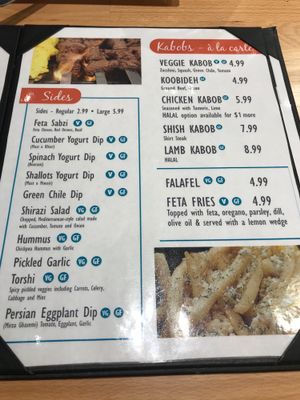 Menu at Chello Grill in Albuquerque