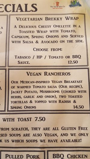 Vegan racheros at True to the Bean in Katoomba