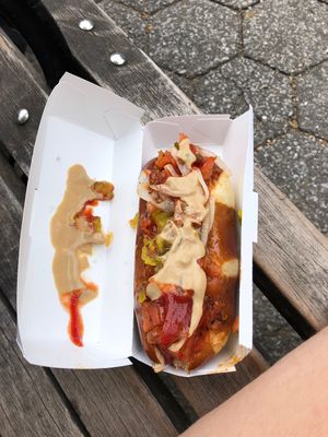 Beyond dog  at Green Gorilla Kitchen - Food Cart in New City