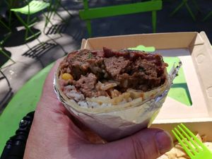 Impossible burrito at Green Gorilla Kitchen - Food Cart in New City