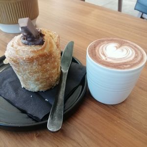 Vegan hot chocolate at Bean and Bread in Abergavenny