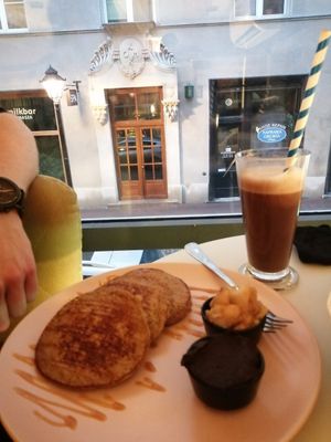 Pancakes at Cakester Cafe in Krakow
