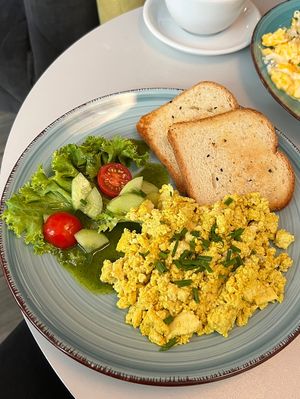 Tofu scramble  at Cakester Cafe in Krakow