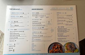 menu  at Cakester Cafe in Krakow