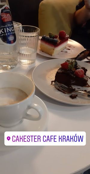 Brownie at Cakester Cafe in Krakow