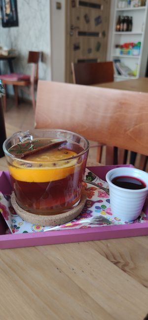 Winter tea at Vegan Spot in Elblag
