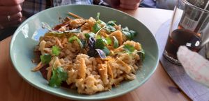 Mac and vegan cheese at Vegan Spot in Elblag
