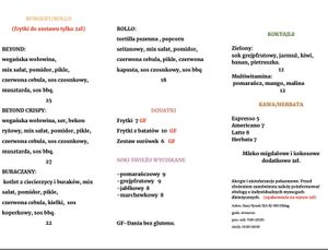 Nowa karta at Vegan Spot in Elblag