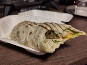 Mangový Falafel Wrap at VegGo Bistro in Zilina