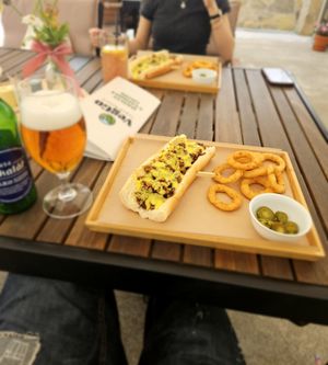 Philly cheese steak at VegGo Bistro in Zilina