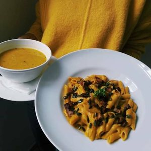 Penne at VegGo Bistro in Zilina