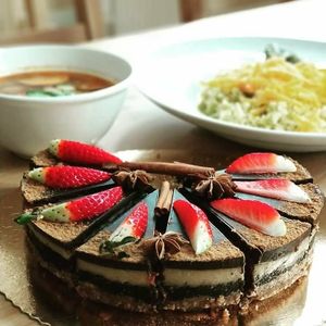 Raw cake at VegGo Bistro in Zilina