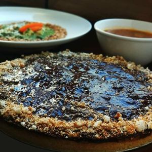 Chocolate vegan cake at VegGo Bistro in Zilina