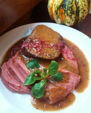 Vegan steak at VegGo Bistro in Zilina