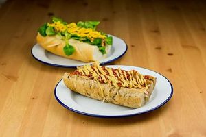 VegDog & Berlin dog at VegGo Bistro in Zilina