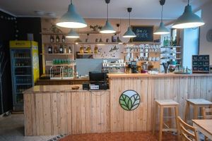 Bar at VegGo Bistro in Zilina