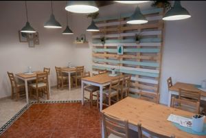 Diner room at VegGo Bistro in Zilina