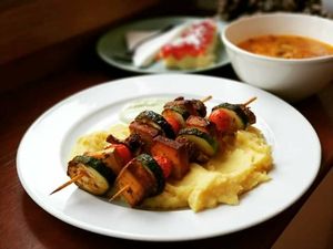 Tofu needle at VegGo Bistro in Zilina