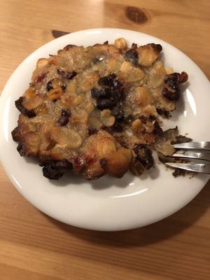 Almondcake with Granberry and chocolate 🍫   at VegGo Bistro in Zilina