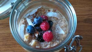 Dessert at Iss Dich Glücklich in Munich