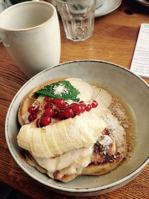 Pancakes mit Cocos  at Iss Dich Glücklich in Munich