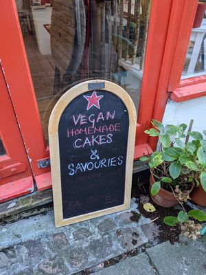 Outside at Redwing Gallery in Penzance