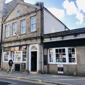 The building was formerly a pub.  at Redwing Gallery in Penzance