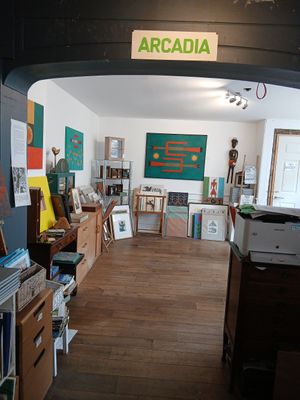 One gallery at Redwing Gallery in Penzance