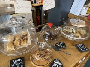 Vegan cakes  at Redwing Gallery in Penzance