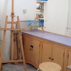 The open access painting studio. at Redwing Gallery in Penzance