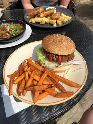 Jackfruit burger at The Bells of Peover in Lower Peover