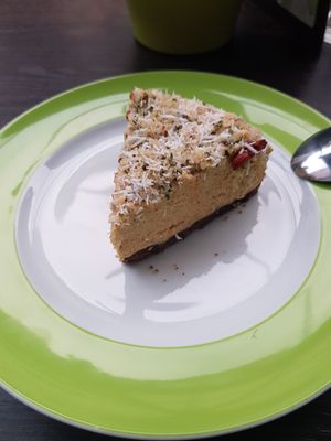 Kokos Torte at Rohkosteria in Frankfurt