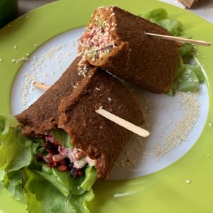 Wraps at Rohkosteria in Frankfurt