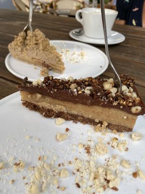 raw cakes at Rohkosteria in Frankfurt