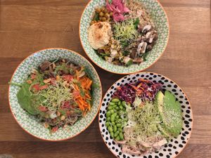 Salad bowls of the season at Auden in Montpellier