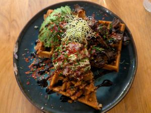 Gaufre Veggie (vegan) at Auden in Montpellier