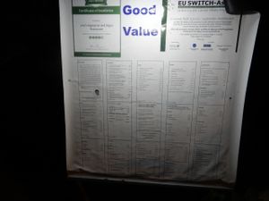 Menu Board at Jina's in Unawatuna