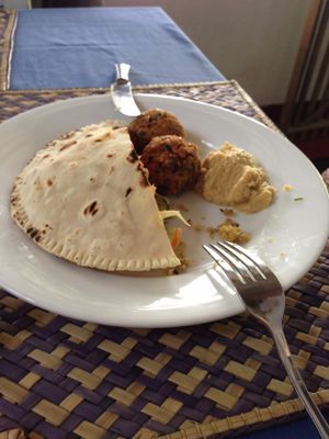 The falafel. at Jina's in Unawatuna